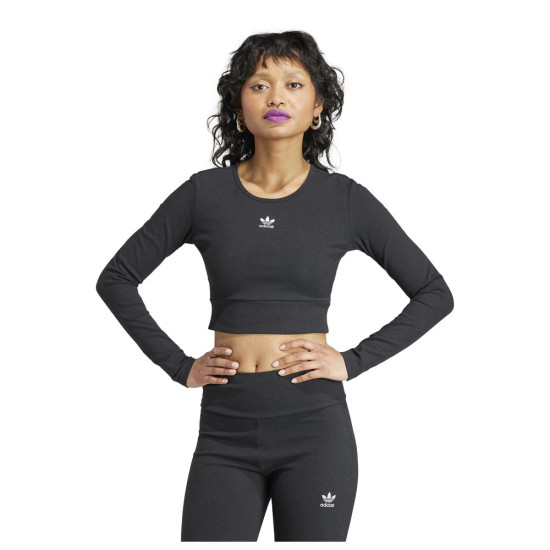 Adidas Γυναικεία μακρυμάνικη μπλούζα Essentials Rib Long Sleeve Tee